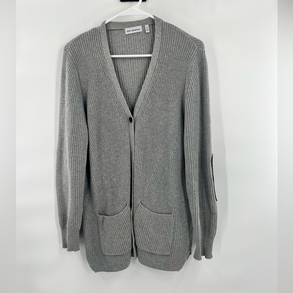 525 America Sweaters - 525 America grey cardigan sweater size S